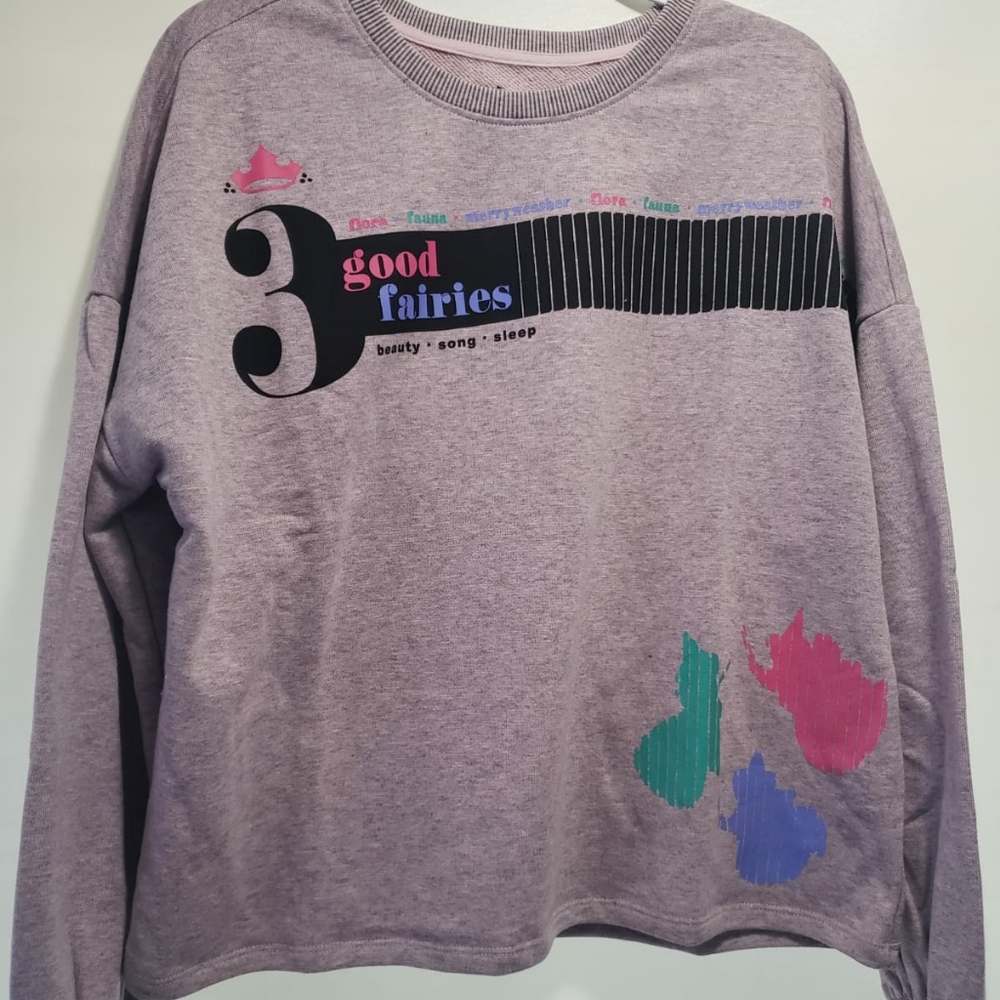 Disney 3 Good Fairies Sweatshirt Sleeping Beauty - Picture 5 of 5
